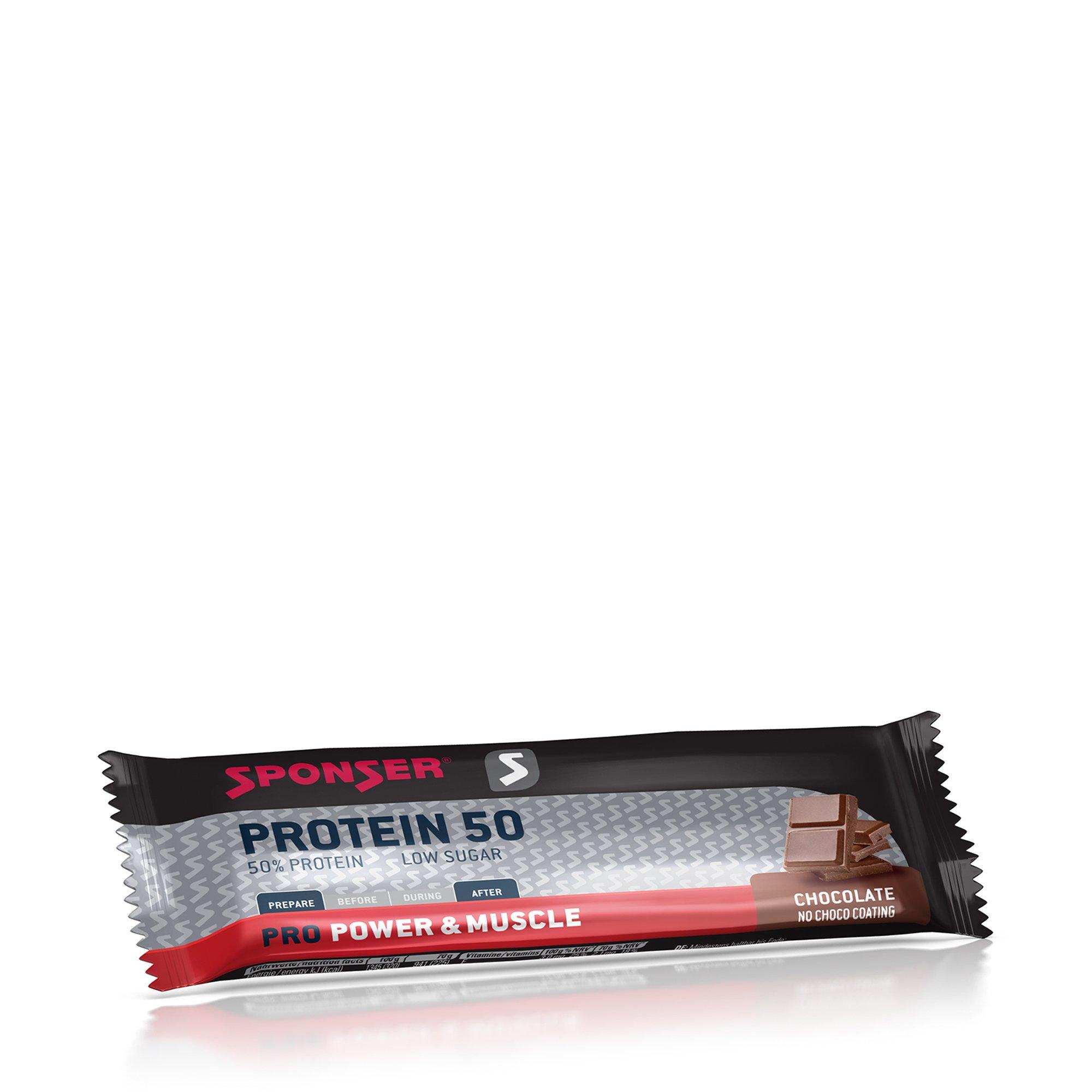 Image of SPONSER Protein 50 Bar Chocolate Power Riegel - 70G