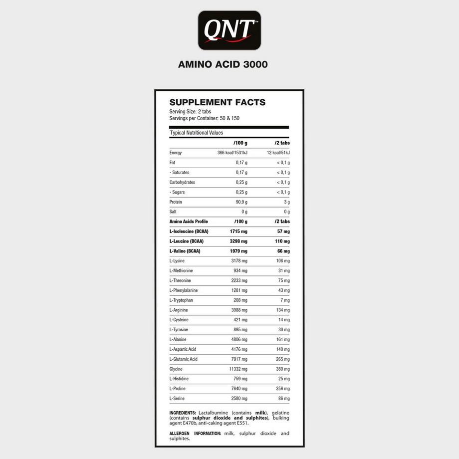 QNT QNT Amino Acid 3000 Power Kapseln 