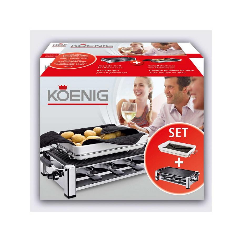 König Raclette-Grill inklusive Kartoffelwärmer  