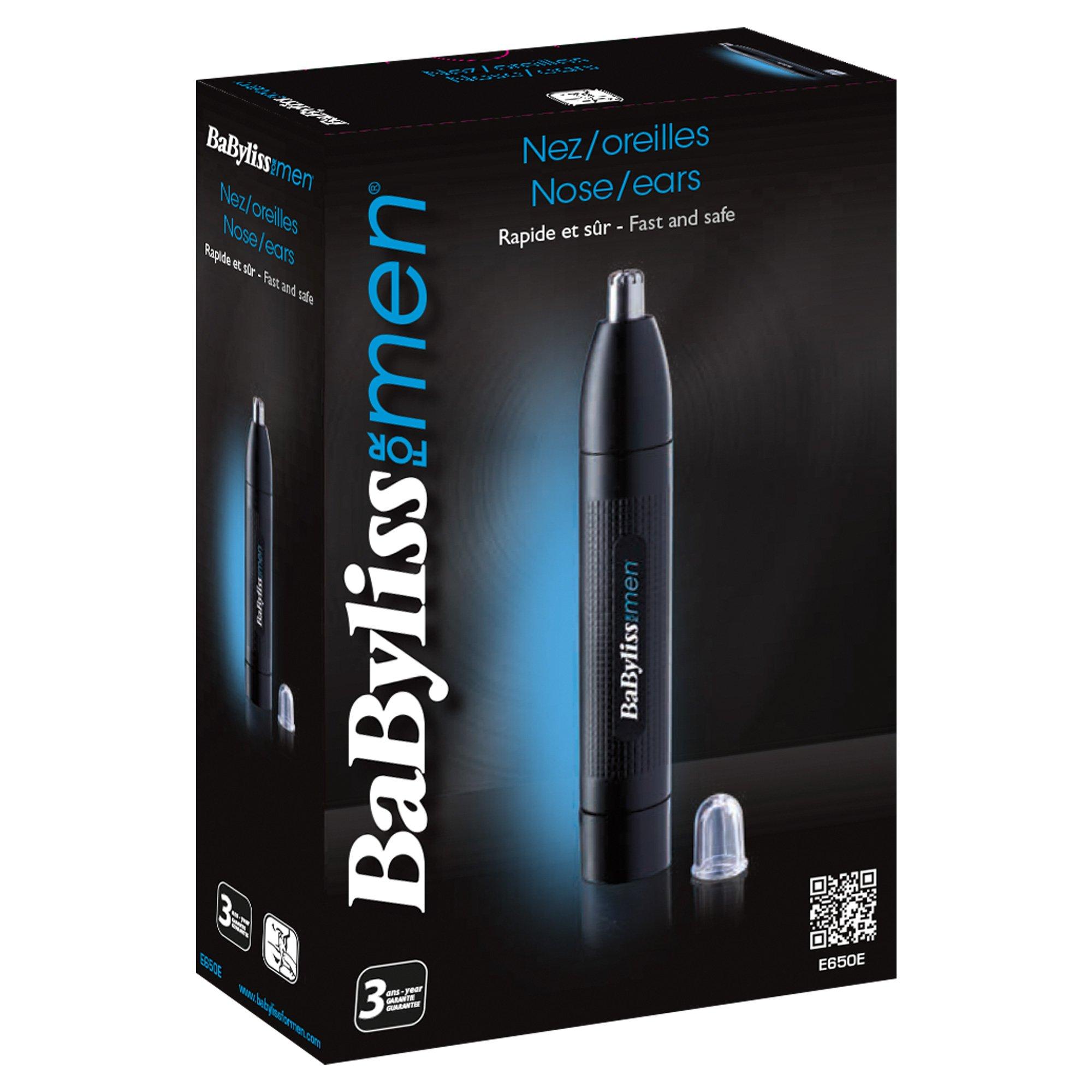 Babyliss Rasoio per peli di naso e orecchie E650E 