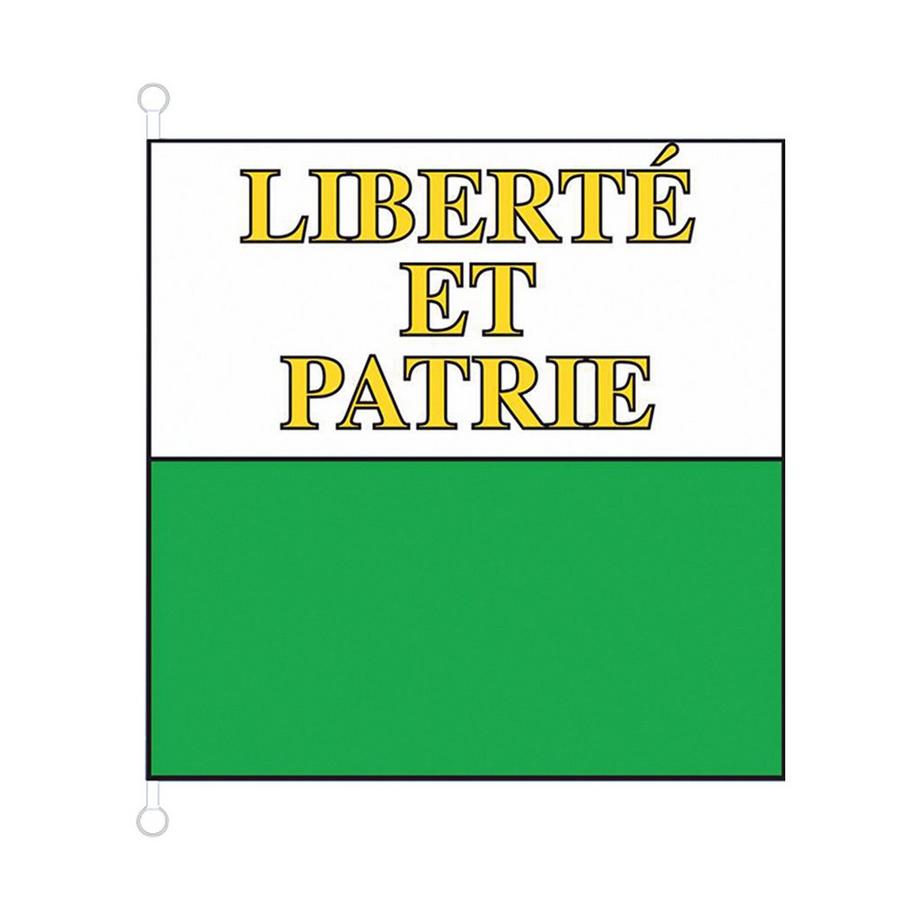 weco  Le drapeau vaudois hissé 