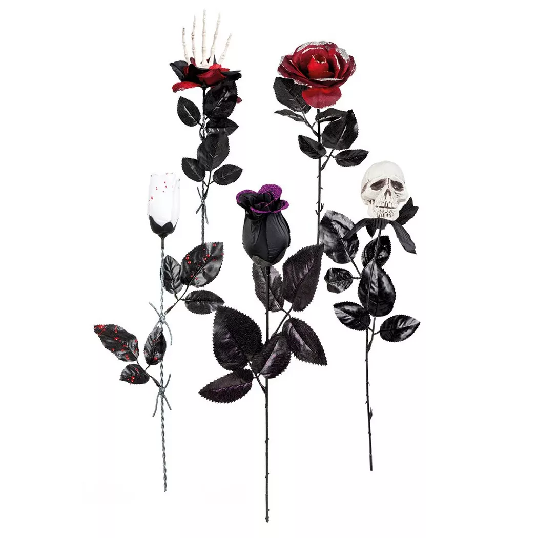 Boland - Deko Blumen, Zufallsauswahl, 45cm, Black