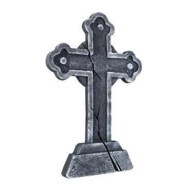 Déco Pierre tombale croix, 60xx40cm
