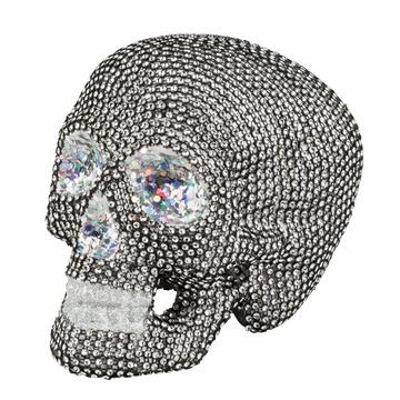 Crâne scintillant, 19x15 cm