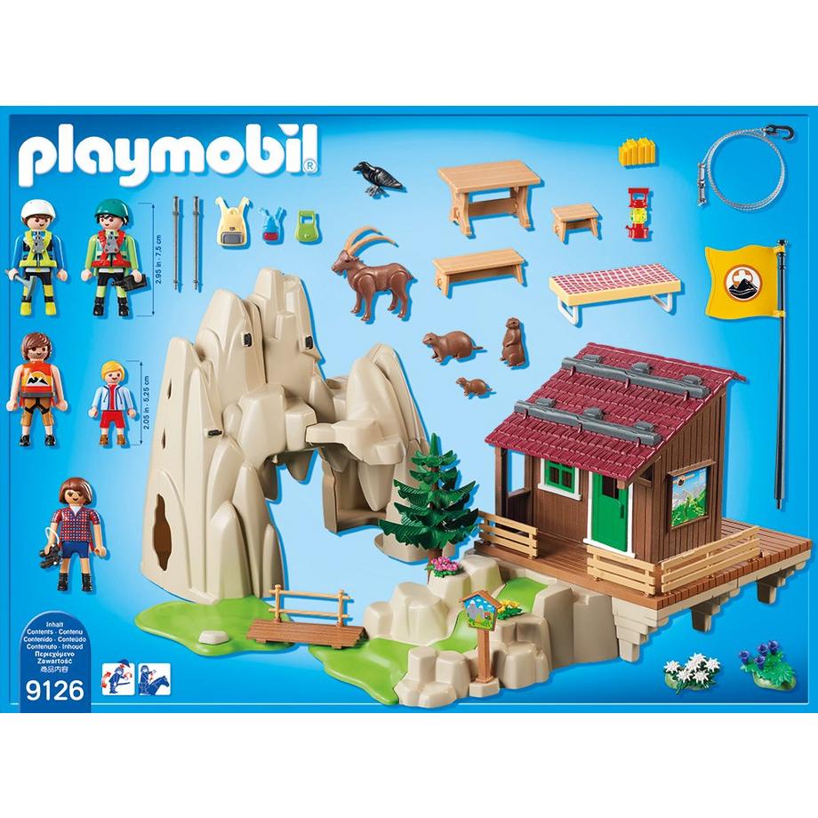 Playmobil  9126 Kletterfels mit Berghütte 