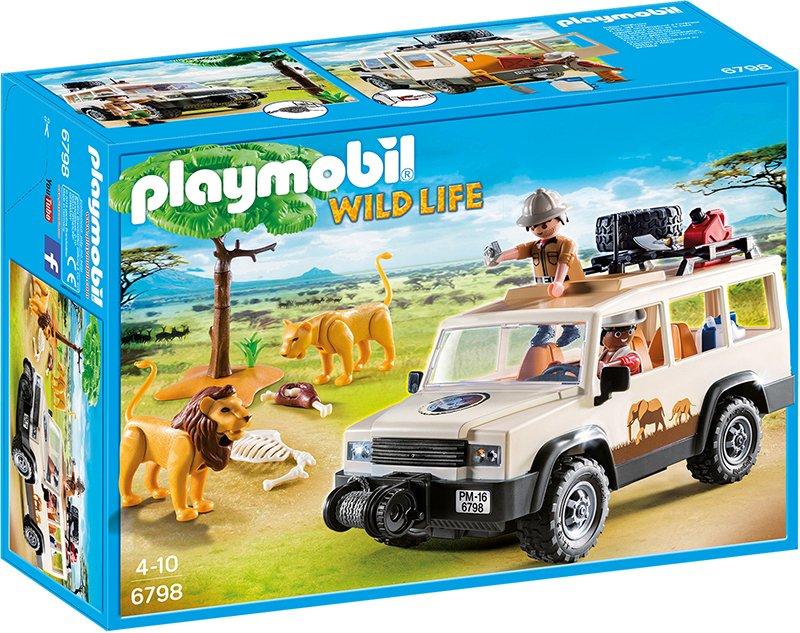 Playmobil  6798 Aventuriers avec 4x4 et couple de lions 