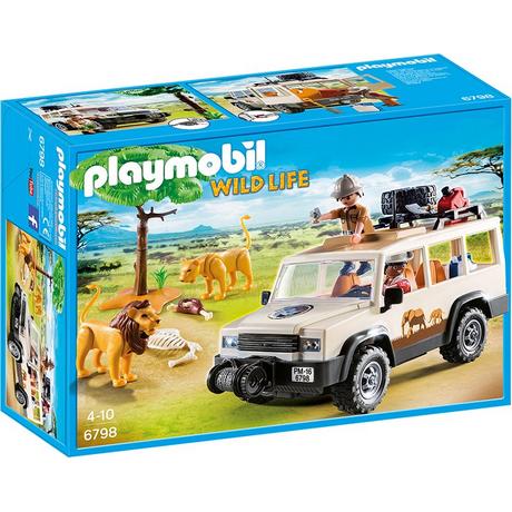 Playmobil  6798 Aventuriers avec 4x4 et couple de lions 