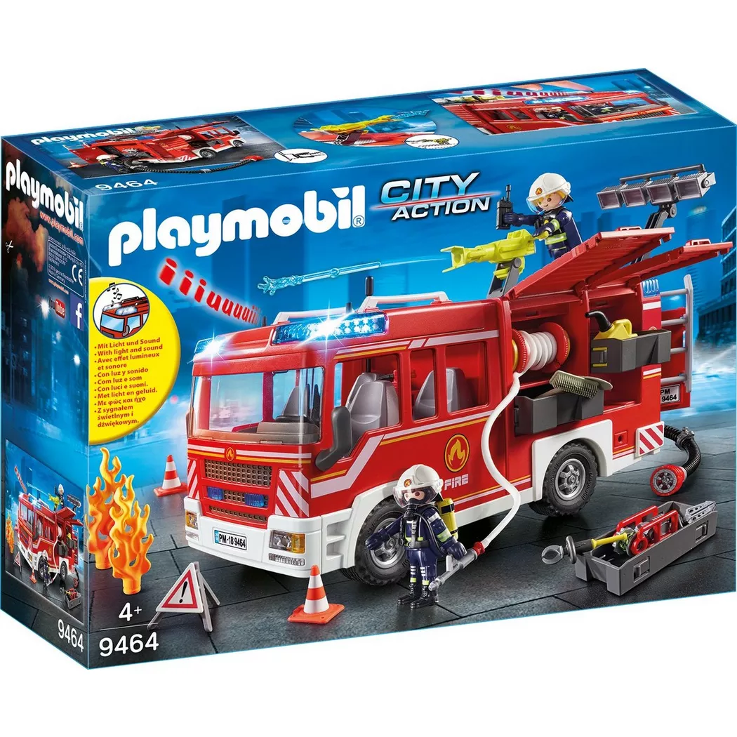 Playmobil - 9464 Autopompa dei Vigili del Fuoco, Multicolore