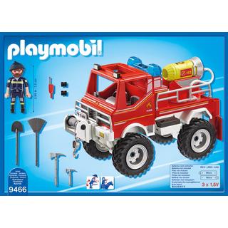 Playmobil  9466 4x4 de pompier avec lance-eau 
