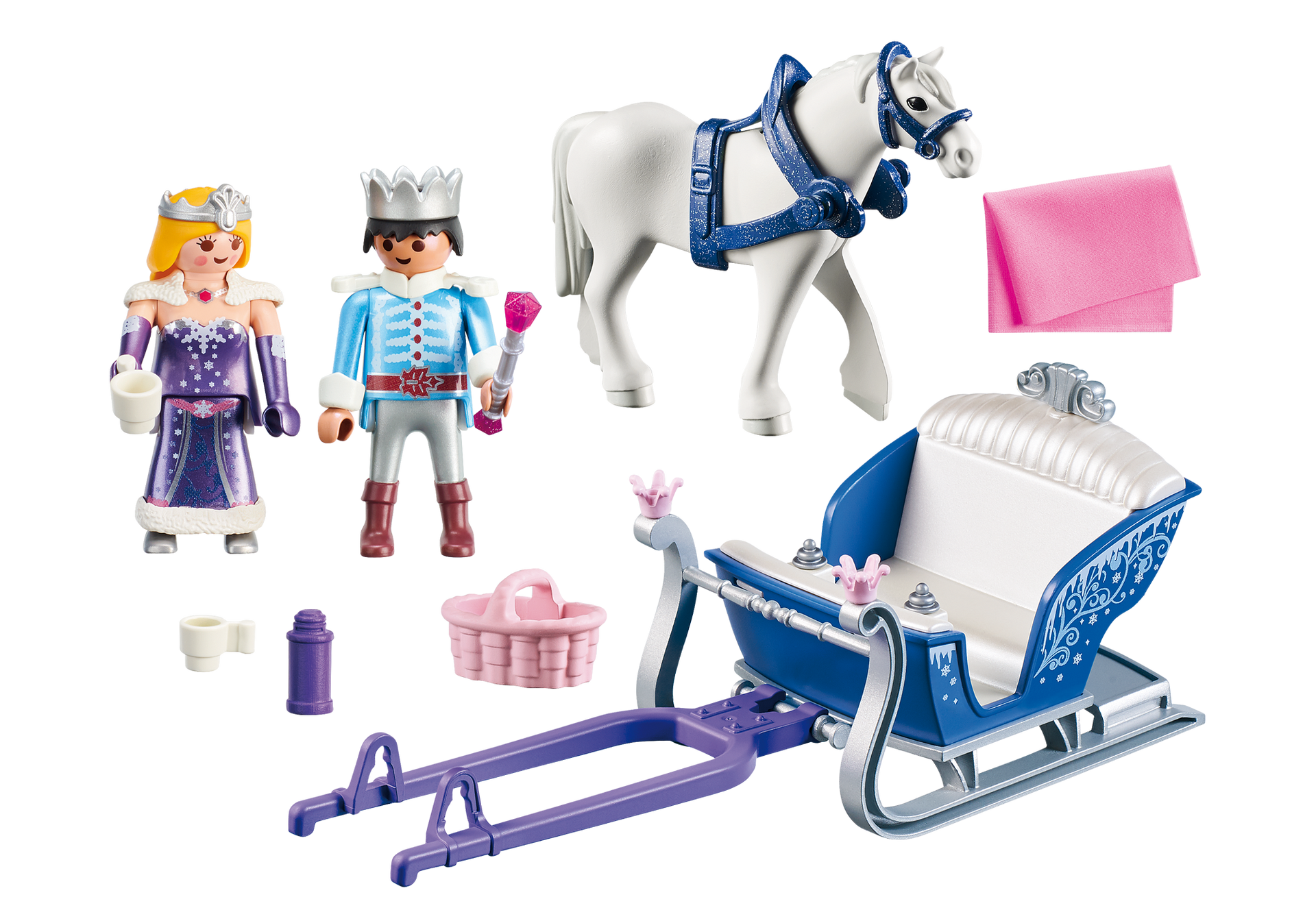 Playmobil  9474 Slitta con coppia Reale 