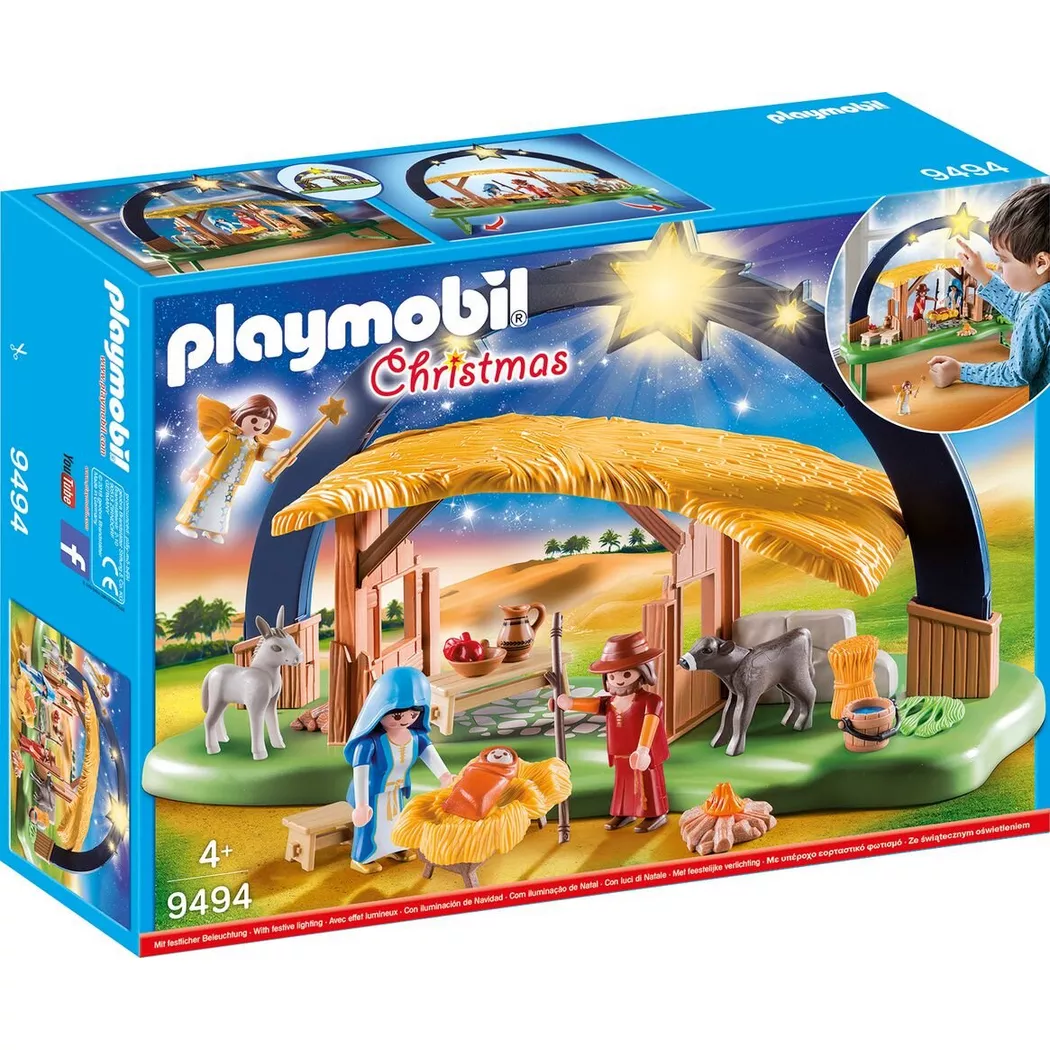 Playmobil - Playmobil Chrismas Belén con Luz (9494)