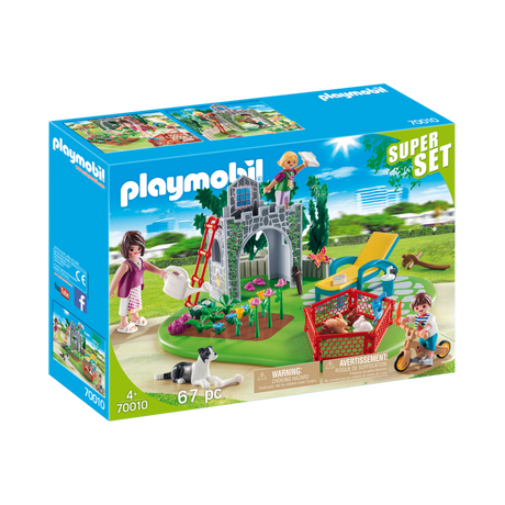 Playmobil  70010 SuperSet Familiengarten 