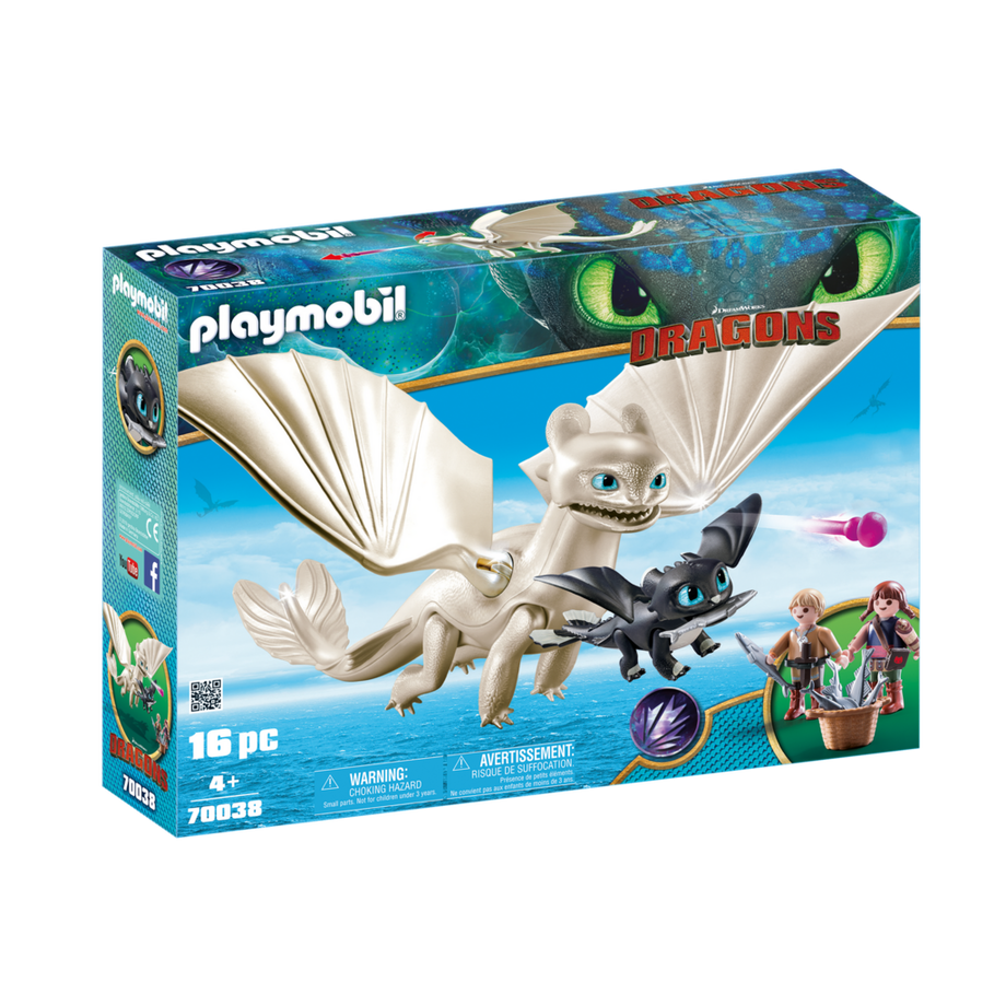 Playmobil  70038 Furie Éclair et bébé dragon avec les enfants 