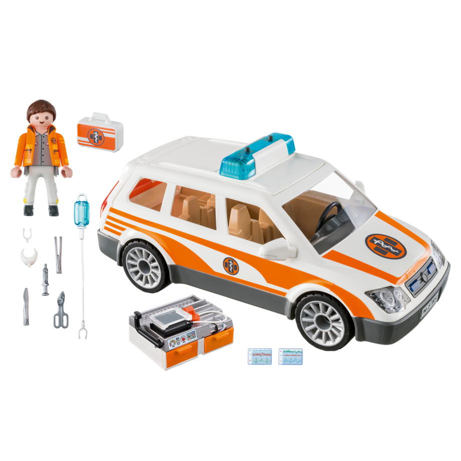 Playmobil  70050 Notarzt-PKW mit Licht und Sound 