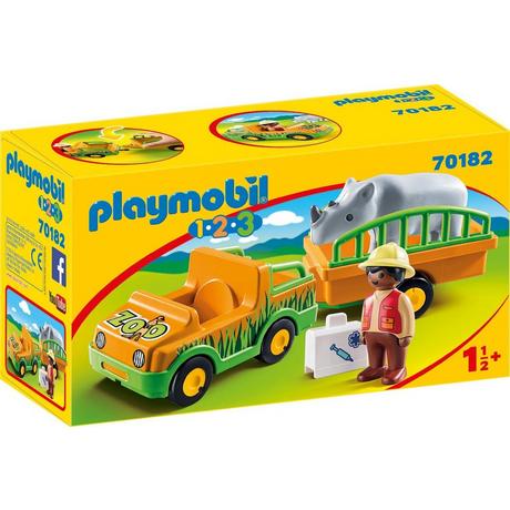 Playmobil  70182 Vétérinaire avec véhicule et rhinocéros 