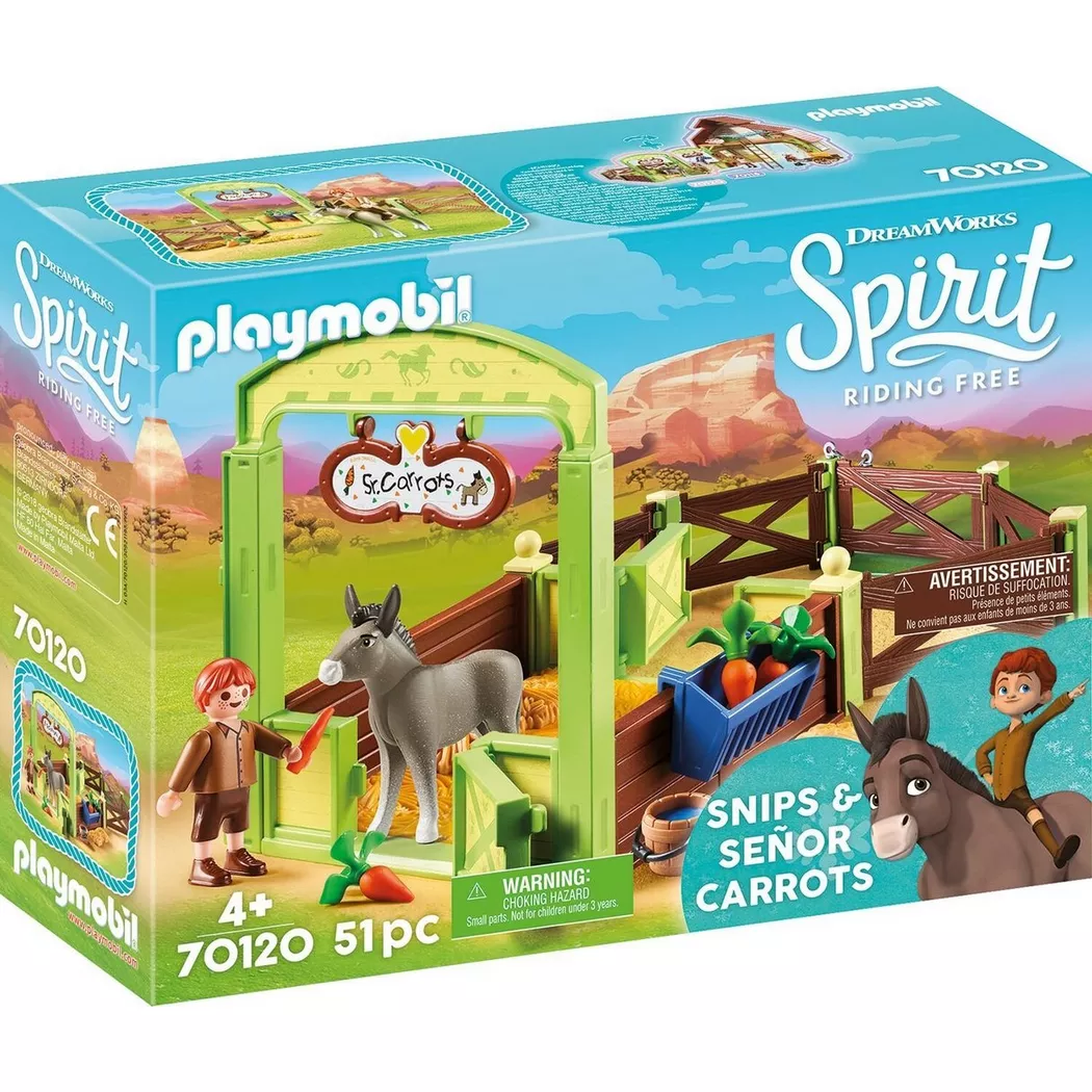 Playmobil - 70120 Pferdebox "Snips & Herr Karotte", Multicolor