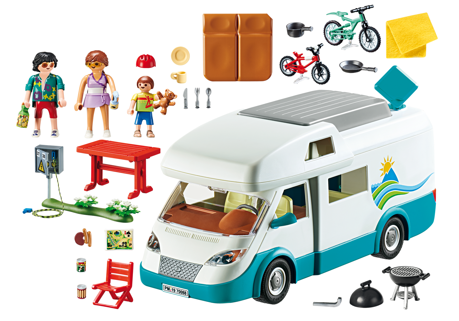 Playmobil  70088 Camper con famiglia in vacanza 