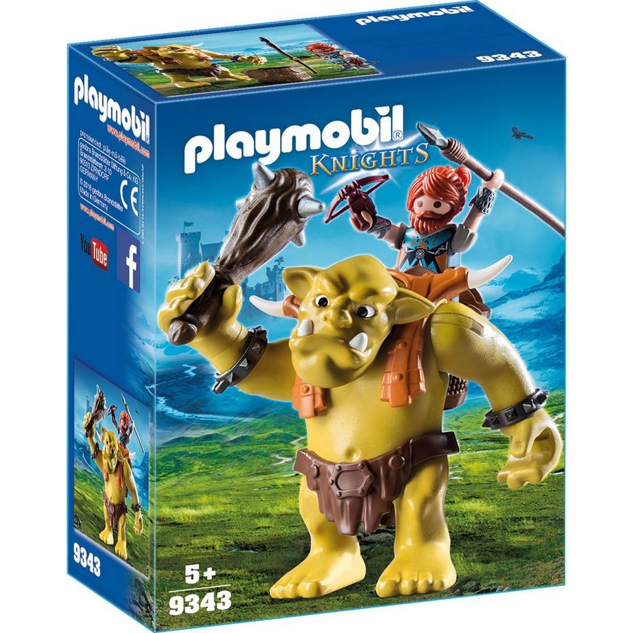 Playmobil  9343 Troll géant et soldat nain 