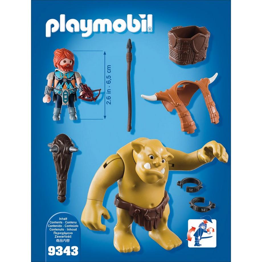 Playmobil  9343 Troll géant et soldat nain 