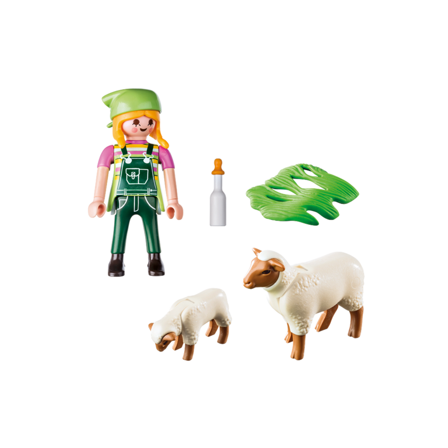 Playmobil  9356 Bäuerin mit Schäfchen 