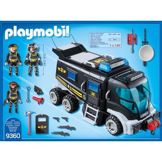 Playmobil  9360 Camion des policiers d'élite avec sirène et gyrophare 
