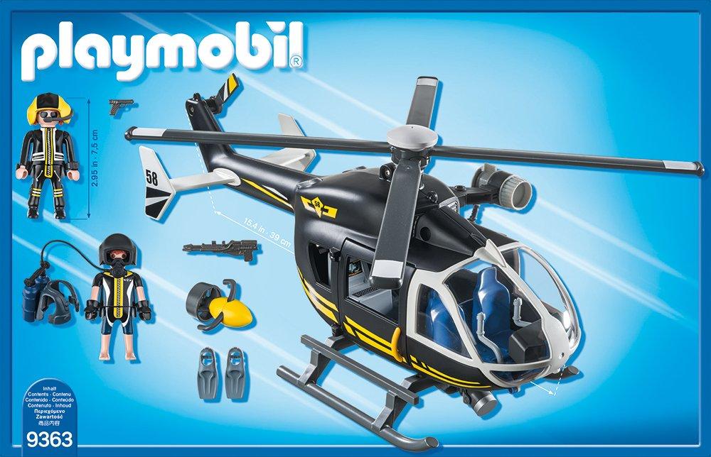 Playmobil  9363 Hélicoptère et policiers d'élite 