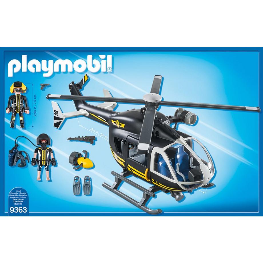 Playmobil  9363 Elicottero Unità Speciale con sommozzatore 