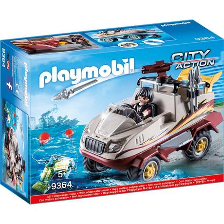 Playmobil  9364 Auto anfibia dei malviventi 