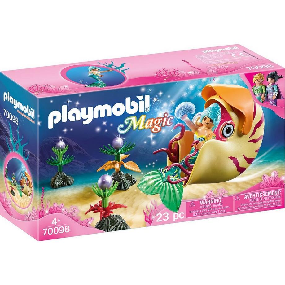 70098 Sirène avec escargot des mers