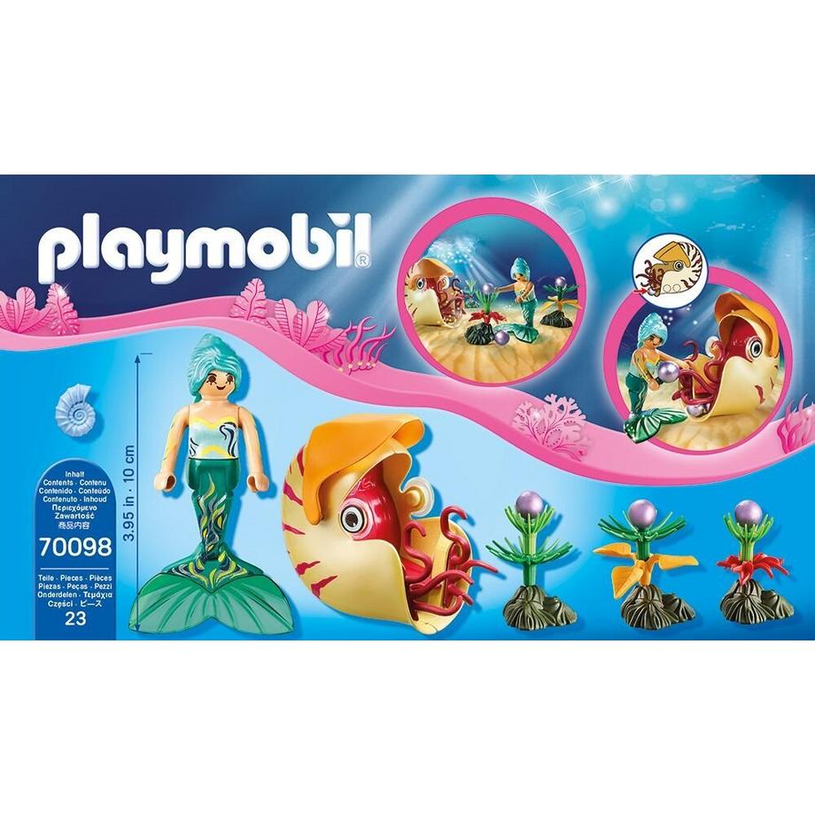 Playmobil  70098 Sirena con carrozza nautilus 