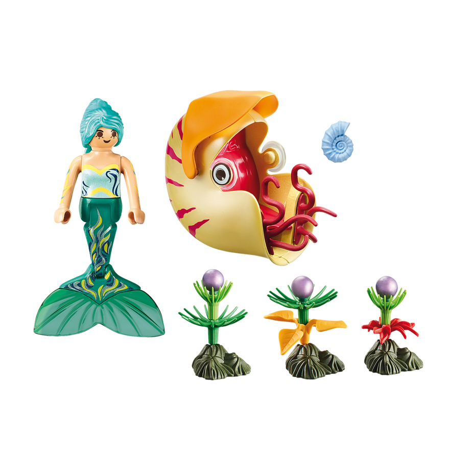 Playmobil  70098 Sirena con carrozza nautilus 