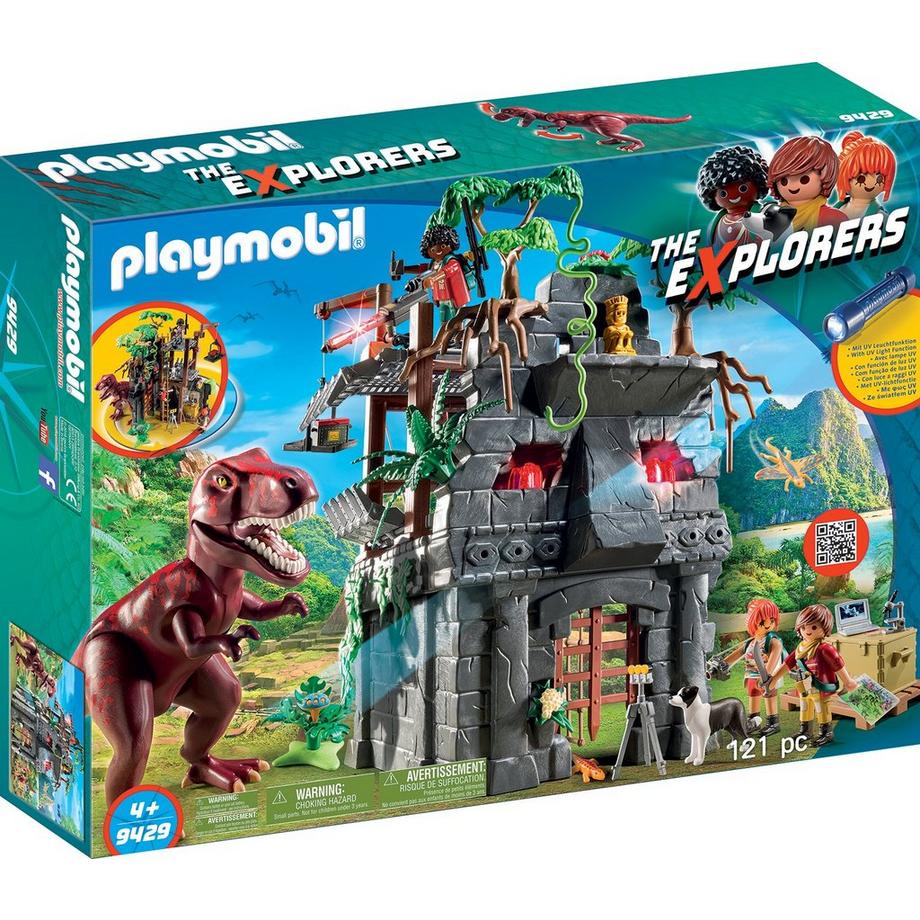Playmobil  9429 Campement des Explorers avec tyrannosaure 