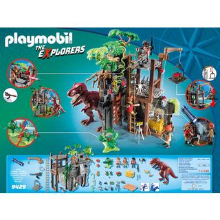 Playmobil  9429 Campement des Explorers avec tyrannosaure 