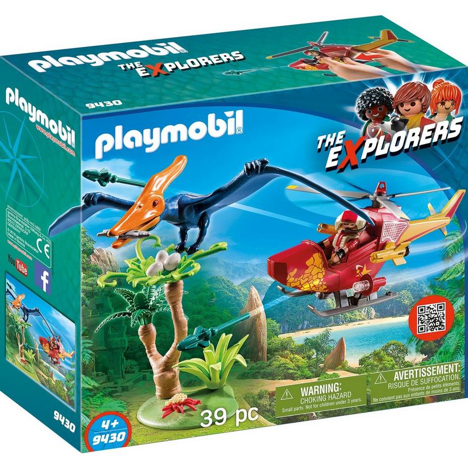 Playmobil  9430 Hélicoptère et Ptéranodon 