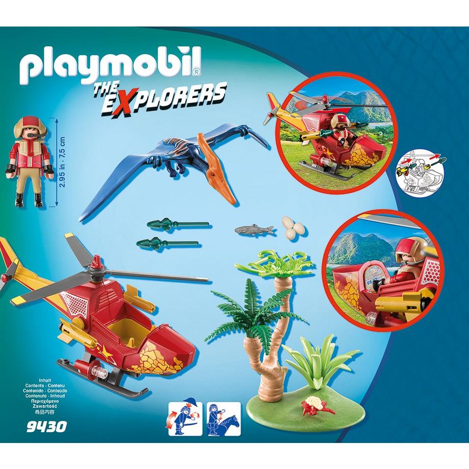 Playmobil  9430 Hélicoptère et Ptéranodon 