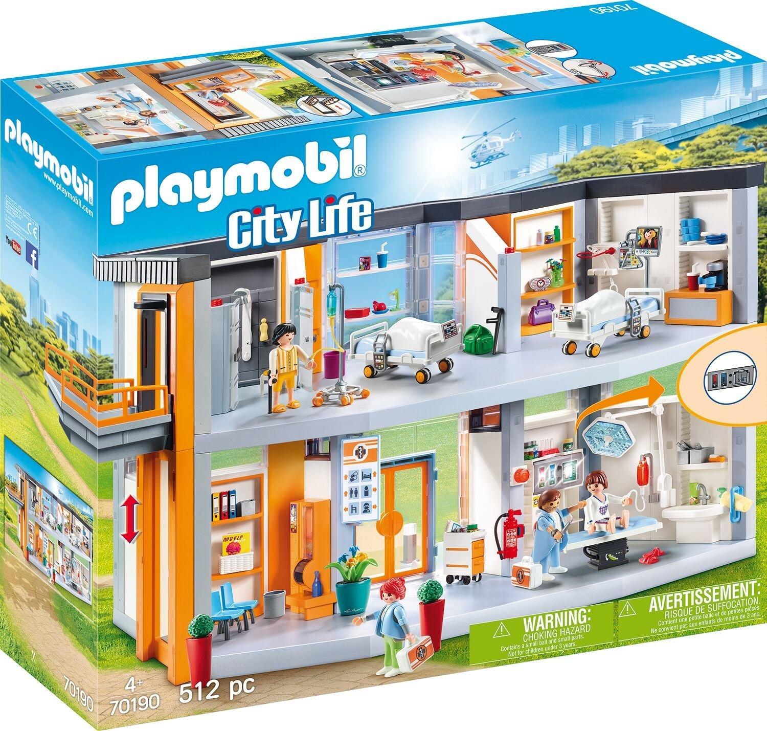 Image of Playmobil 70190 Grosses Krankenhaus mit 70190 Grosses Krankenhaus mit Einrichtung