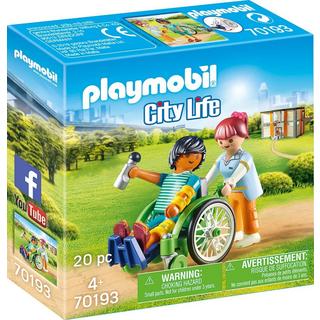 Playmobil  70193 Paziente con sedia a rotelle 