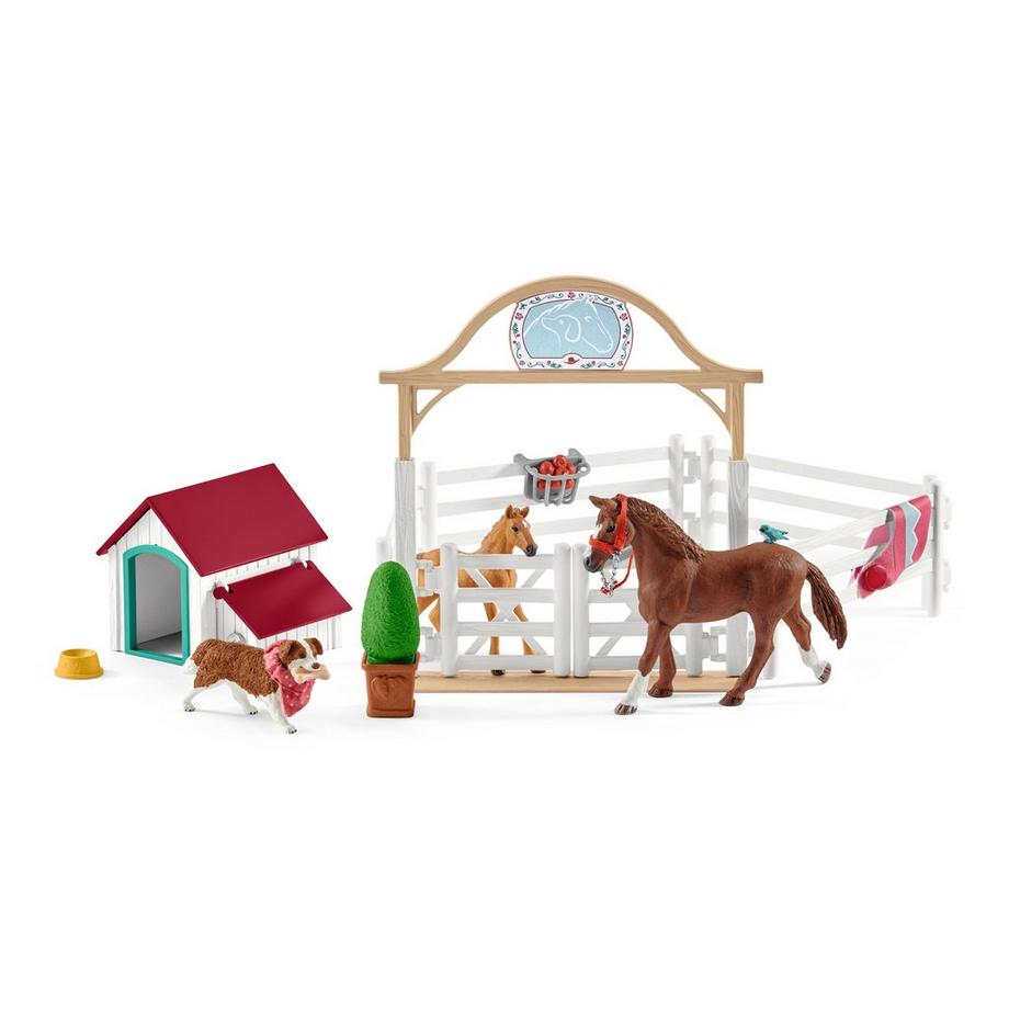 Schleich  42458 Les chevaux invités de Hannah avec Ruby le chien 