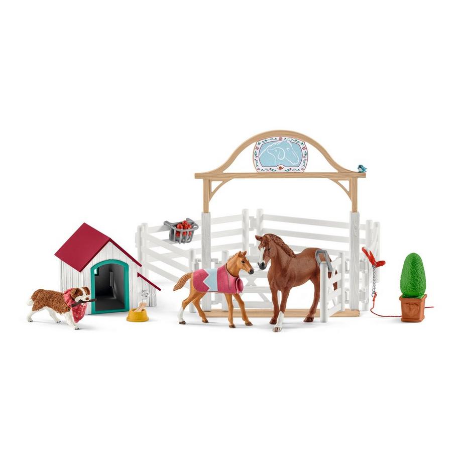 Schleich  42458 Les chevaux invités de Hannah avec Ruby le chien 
