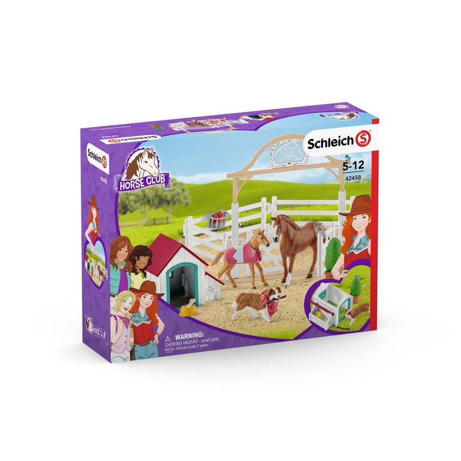 Schleich  42458 Les chevaux invités de Hannah avec Ruby le chien 