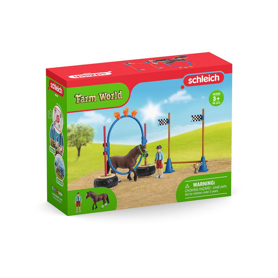 Schleich  42482 Course d'agilité poney 