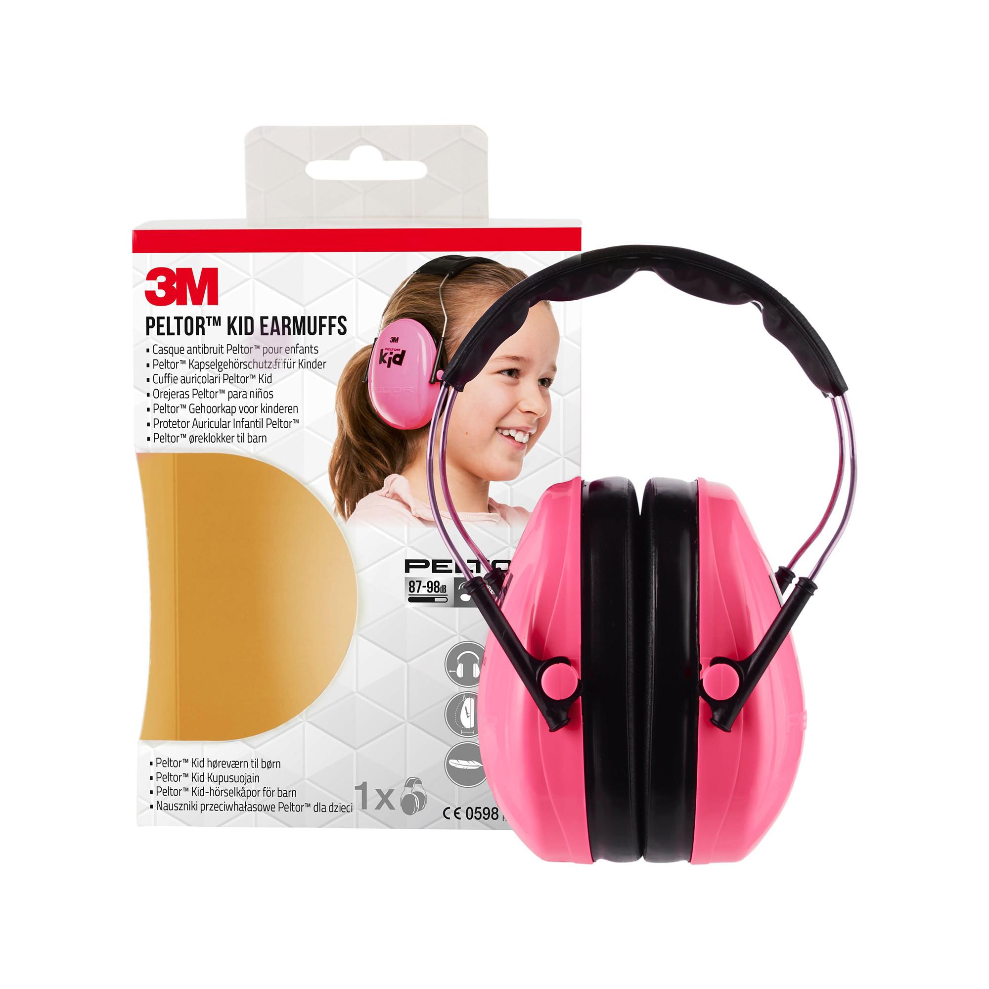 3M  Casque antibruit enfant, rose 