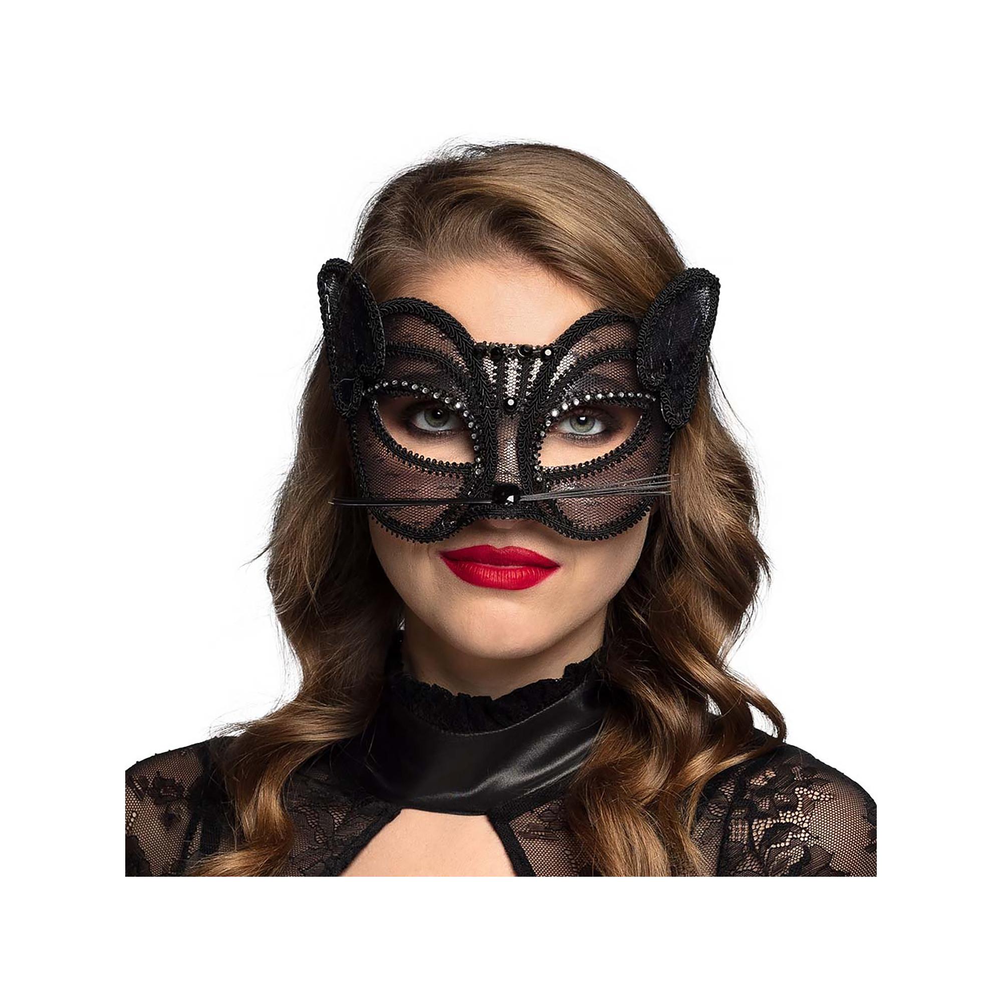 BOLAND  Masque oculaire en dentelle Chat de luxe 