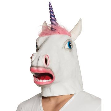 Maschera testa latice unicorno Pinkie con capelli