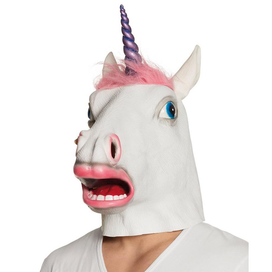 BOLAND  Latex Kopfmaske Einhorn Pinkie 