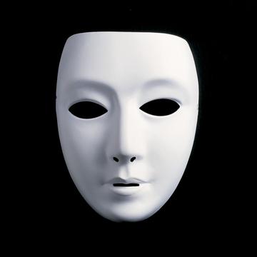 Donna maschera, bianca