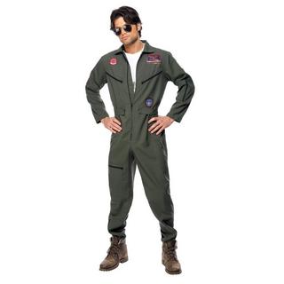 smiffys FA KE TOP GUN OVERALL MANN Top Gun Costume Homme  