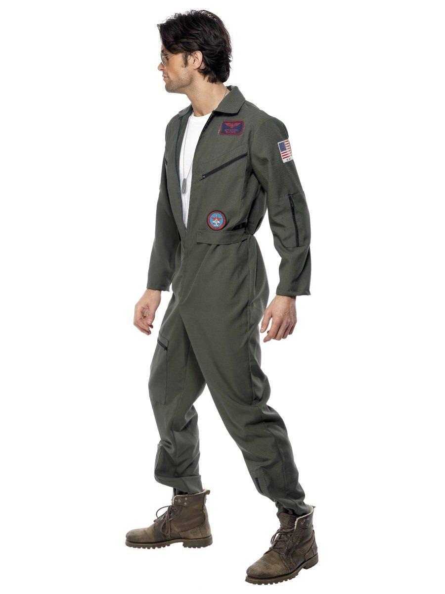 smiffys FA KE TOP GUN OVERALL MANN Top Gun Costume Uomo 