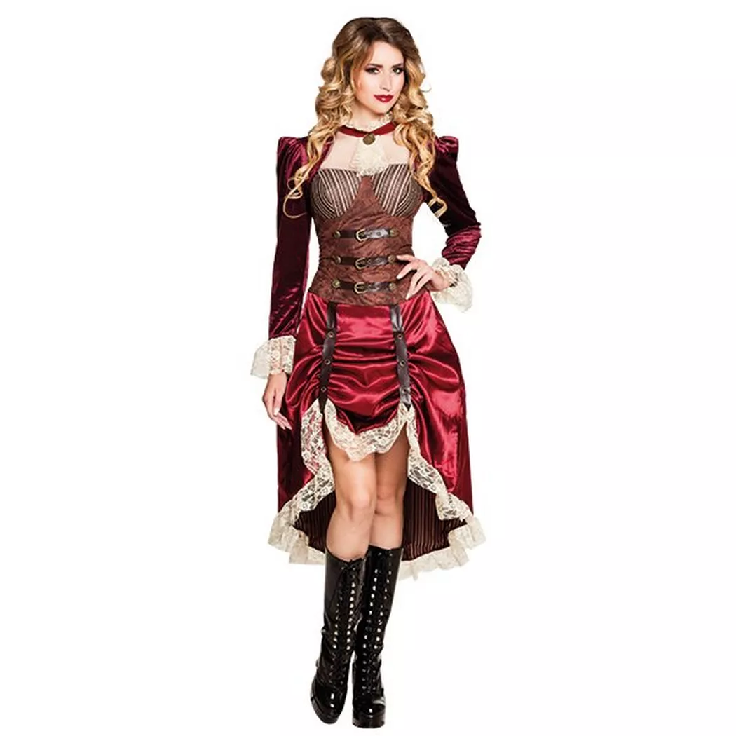 Boland Lady Steampunk Dress Bordeaux 40-42