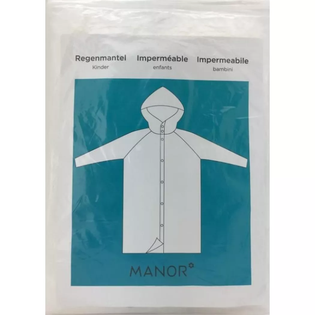 - Regenmantel Kinder, Transparent